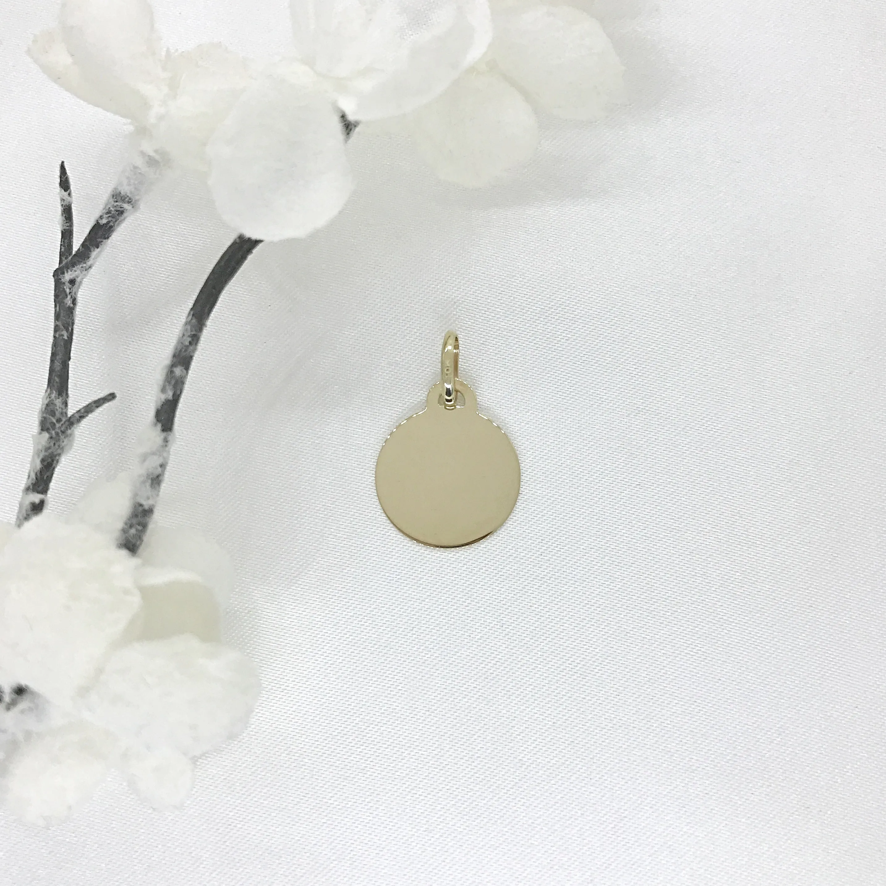 10k Gold Circle Pendant