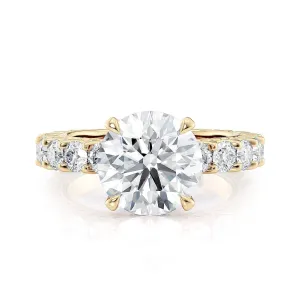 1.42ctw Round Diamond Engagement Ring