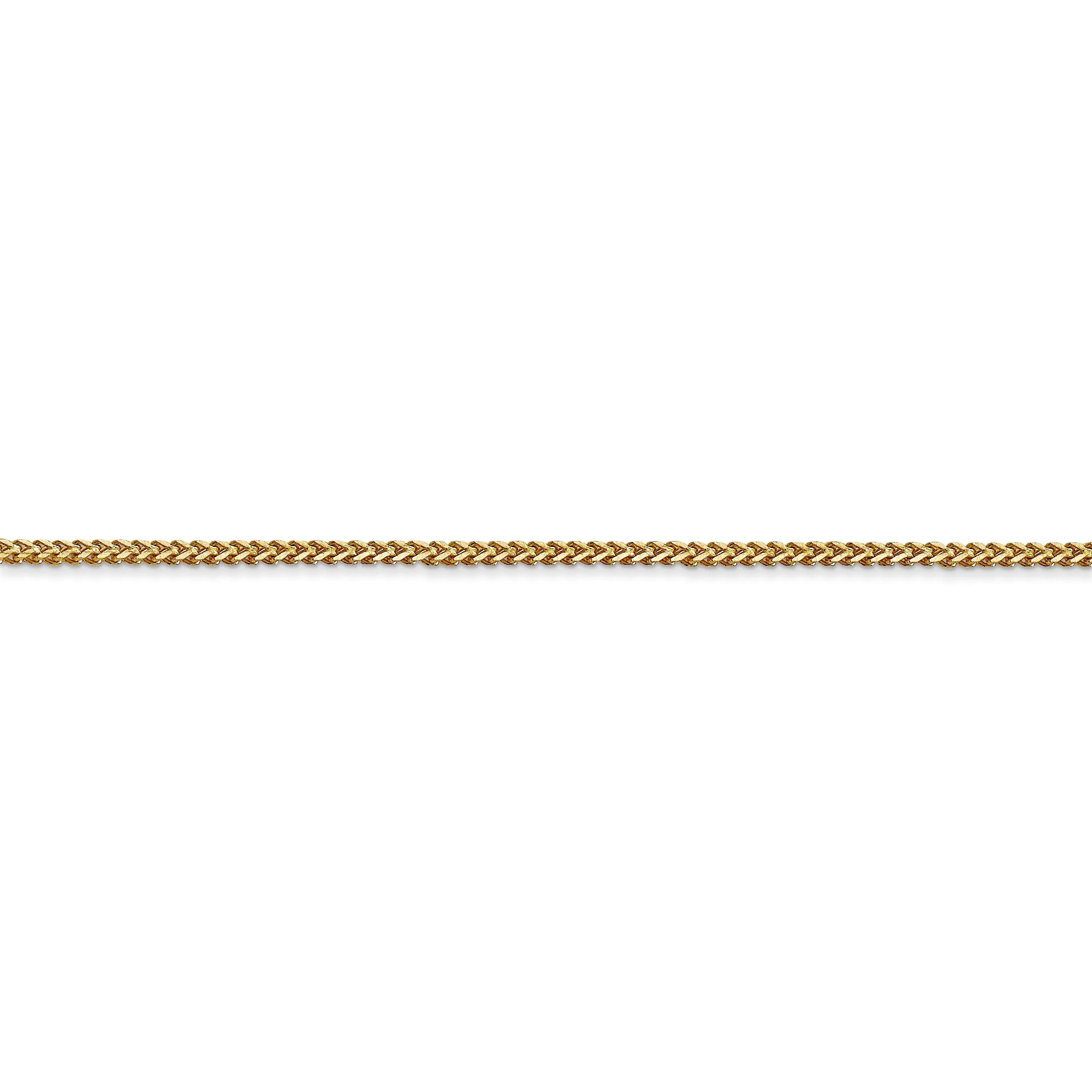 14k Yellow Gold Polished 1.00mm Franco Chain