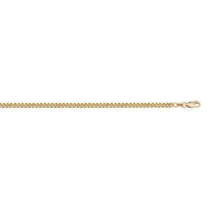 1.4mm Solid Gold Curb Link Chain