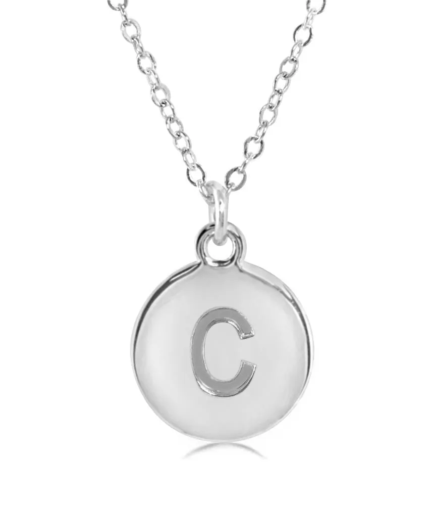 #16430 - Weiss Initial Necklace Available in Any Letter of the Alphabet - Adjustable from 18"-21"