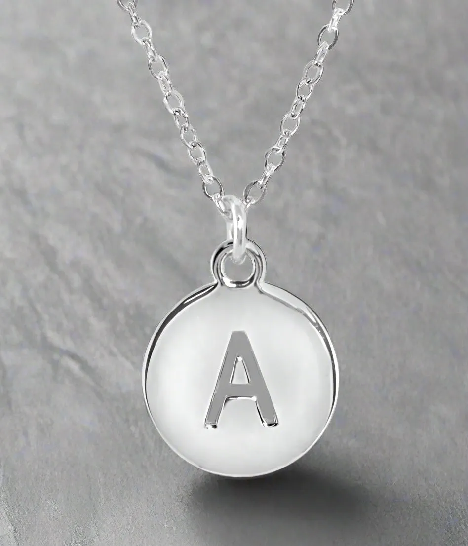 #16430 - Weiss Initial Necklace Available in Any Letter of the Alphabet - Adjustable from 18"-21"