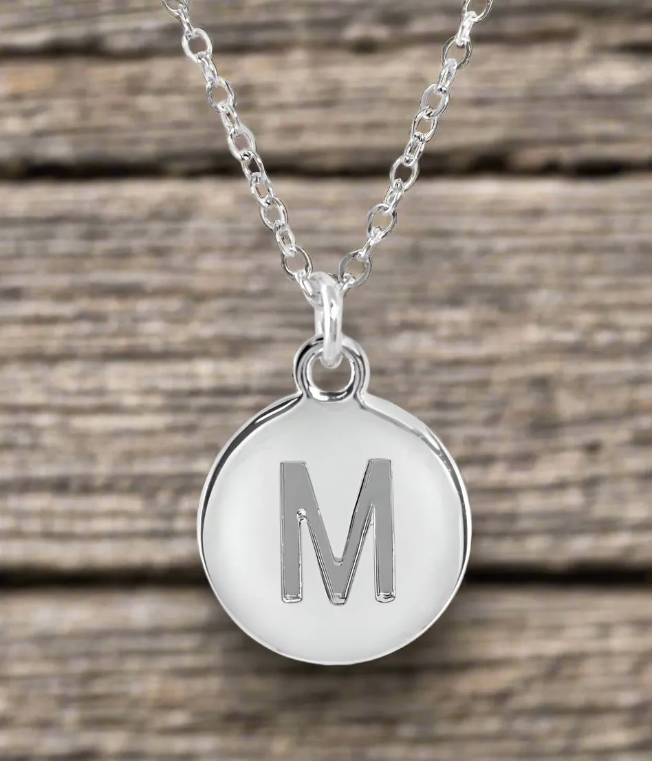 #16430 - Weiss Initial Necklace Available in Any Letter of the Alphabet - Adjustable from 18"-21"