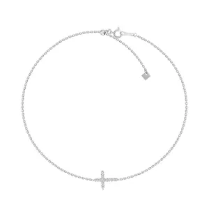 18K Diamond Cross Bracelet