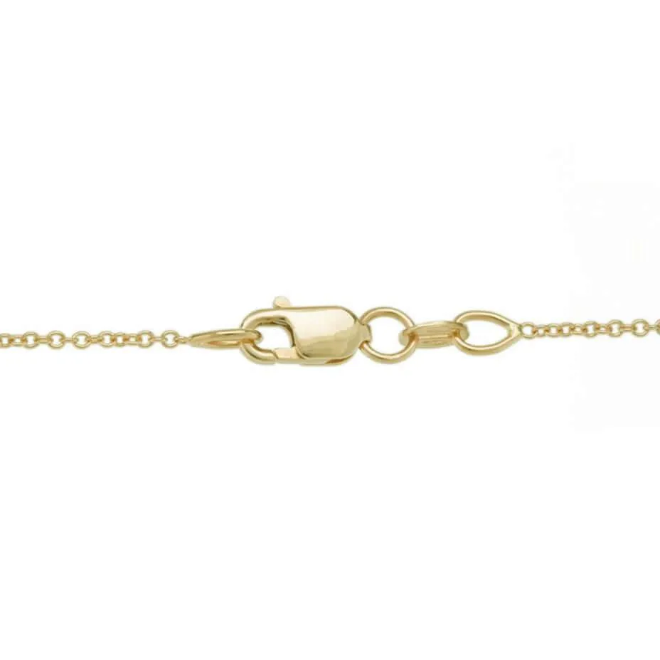 18k yellow gold fine cable chain