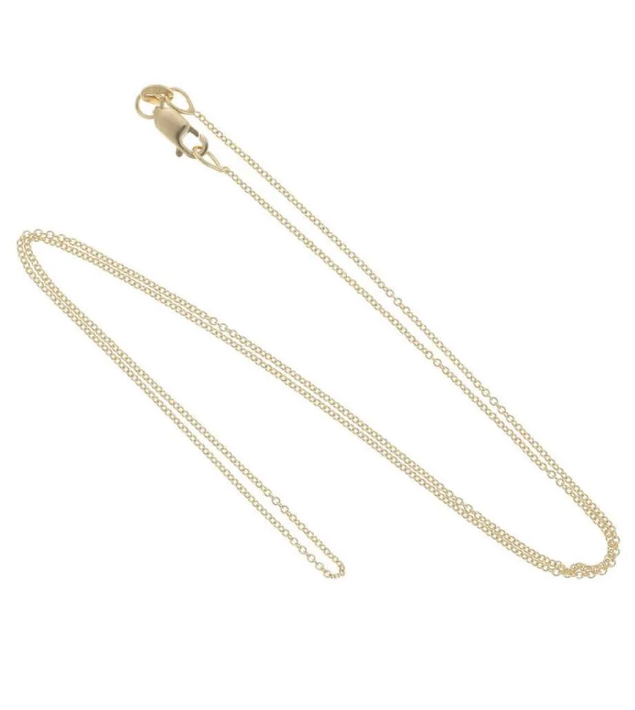 18k yellow gold fine cable chain