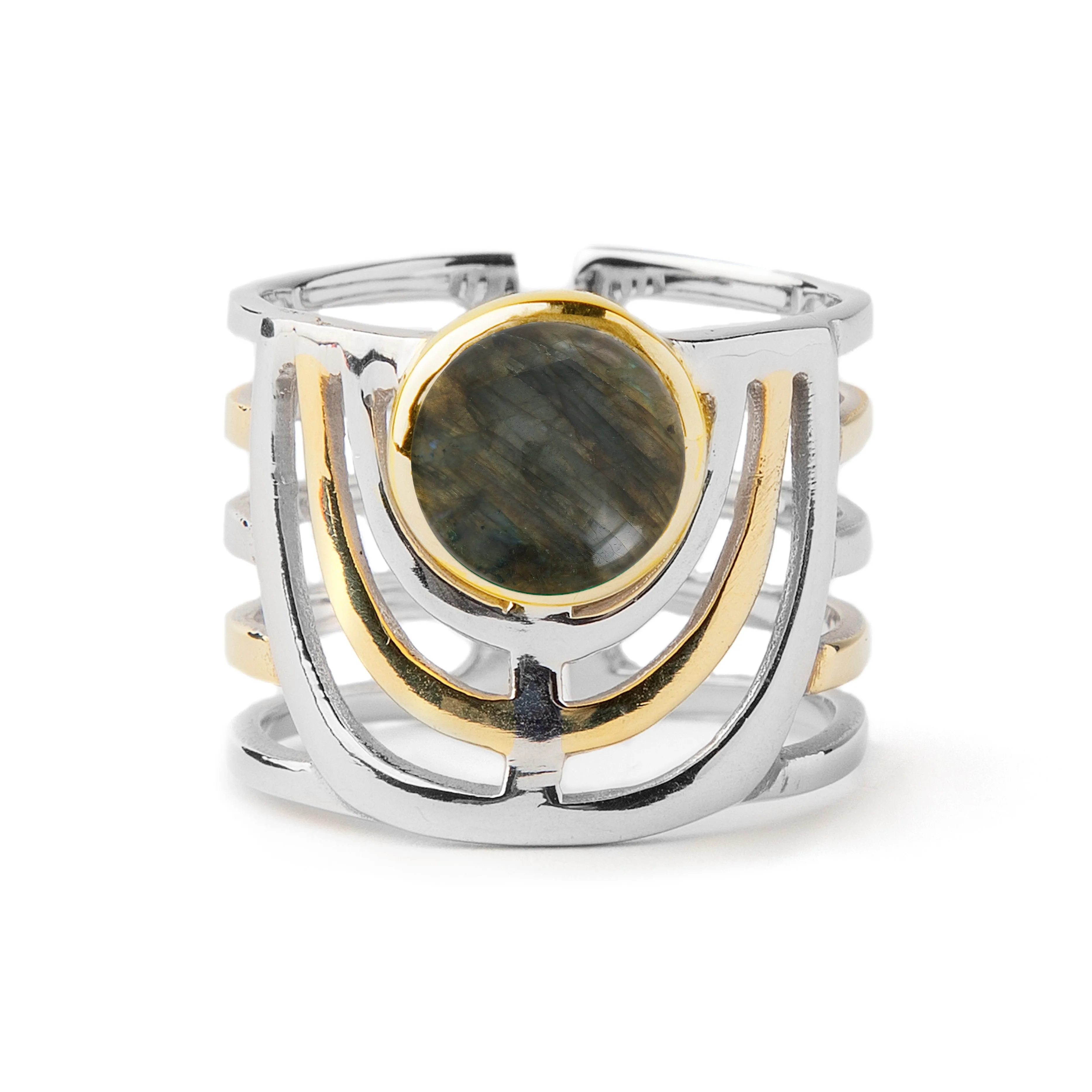 Adjustable Solar Ring in various gemstones