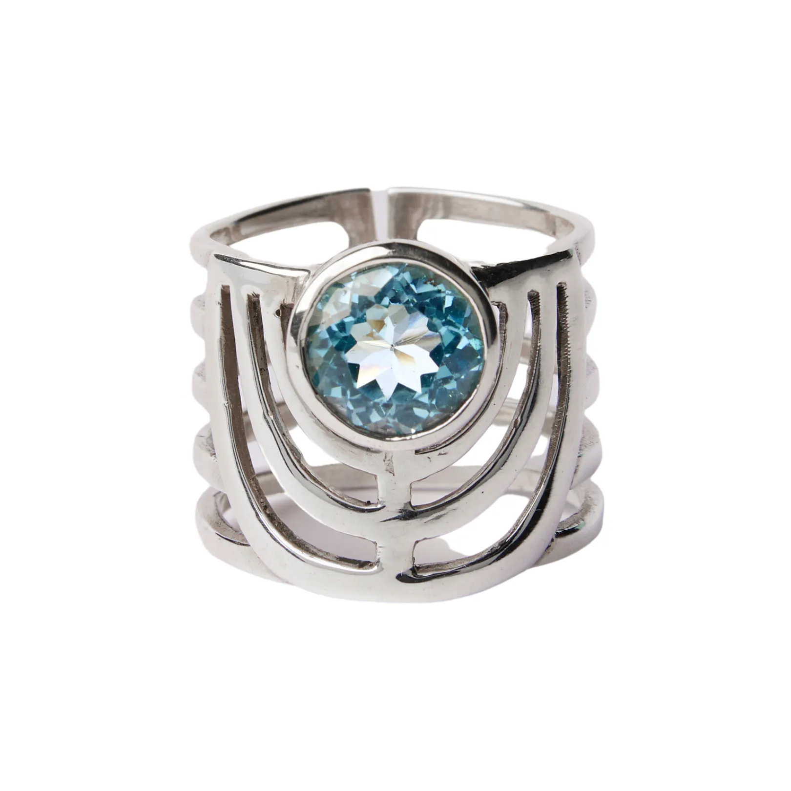 Adjustable Solar Ring in various gemstones