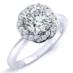 Almond - Cushion Lab Diamond Engagement Ring (IGI Certified)