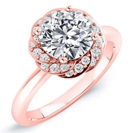 Almond - Round Lab Diamond Engagement Ring (IGI Certified)