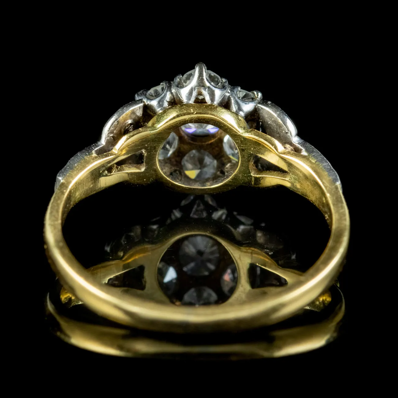 Antique Edwardian Diamond Cluster Ring 0.85ct Of Diamond Circa 1905