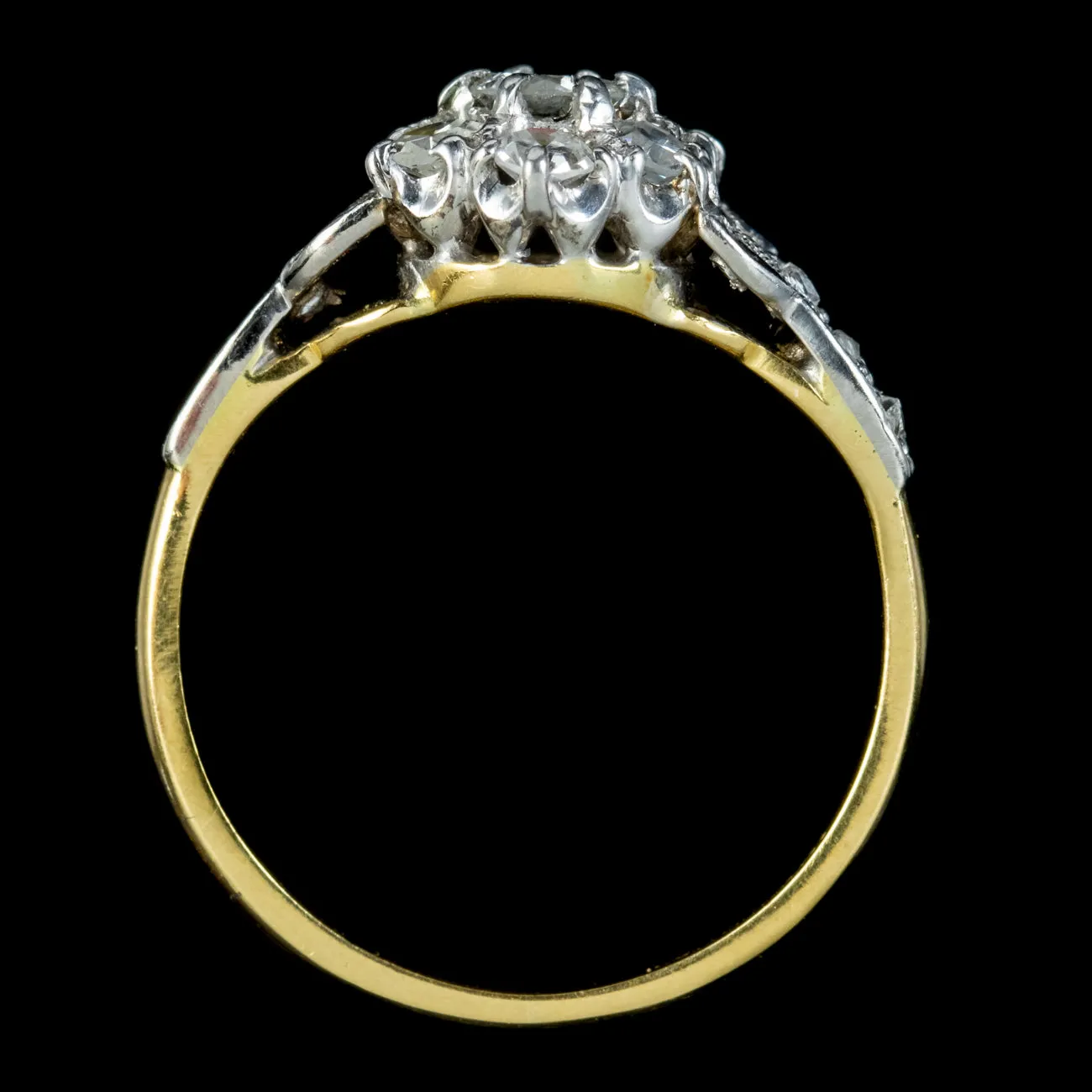 Antique Edwardian Diamond Cluster Ring 0.85ct Of Diamond Circa 1905