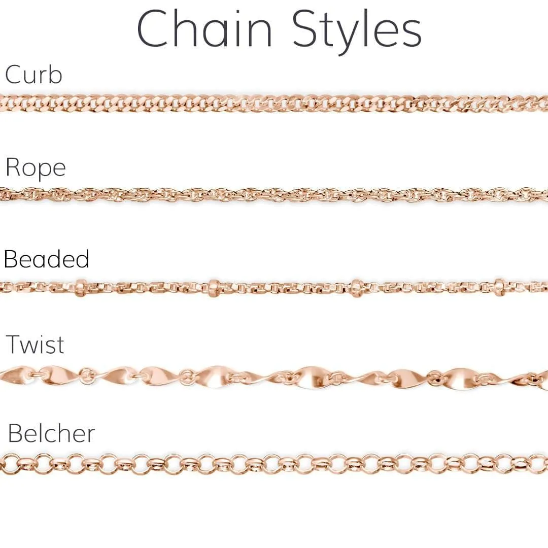 Beaded Chain | Rose Gold