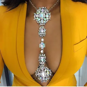 Best lady Long Necklace DIY Boho Fashion Body Necklace Chain Statement Necklace Pendant Maxi Collier Hot Body Jewelry Women 2917