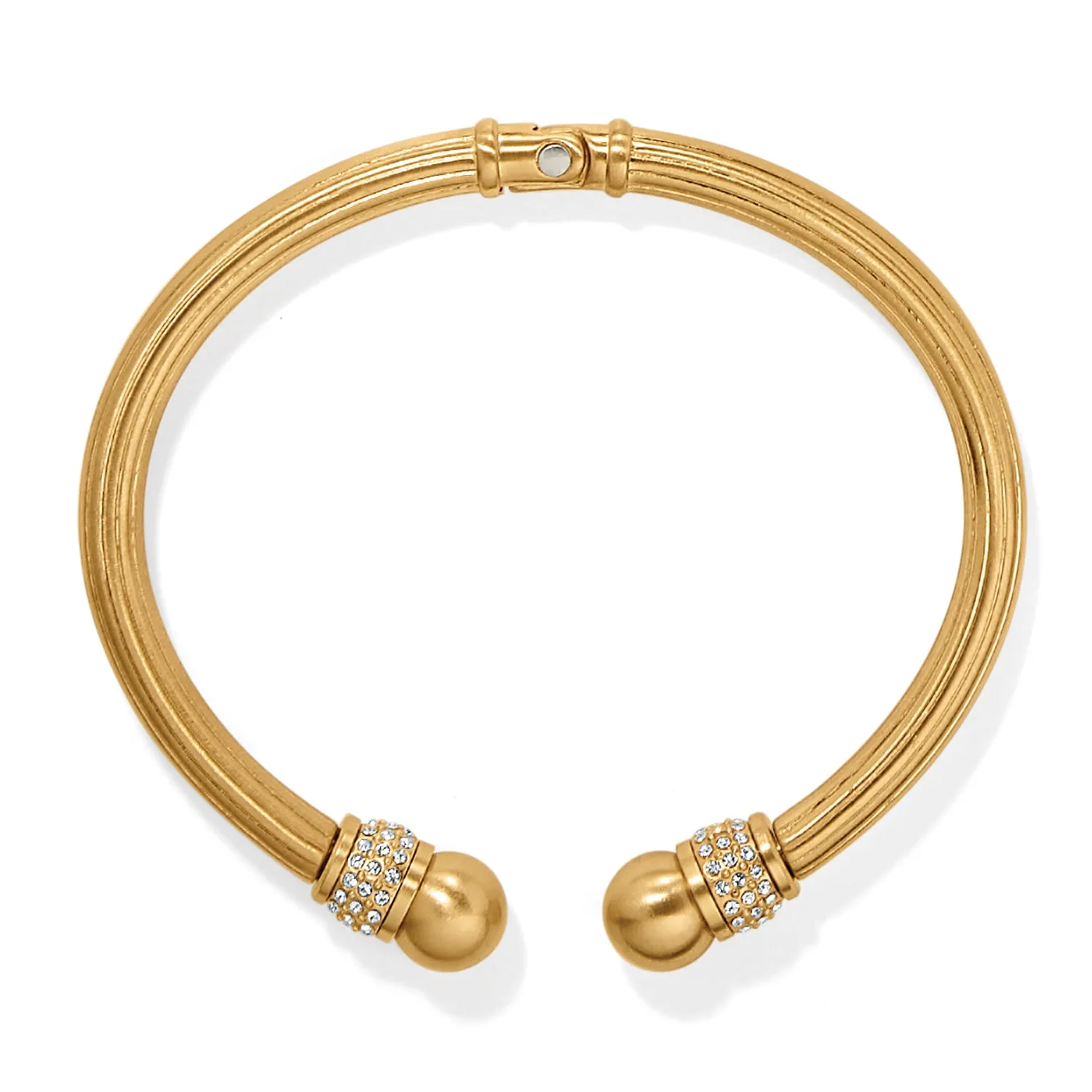 Brighton Meridian Open Hinged Gold Bangle