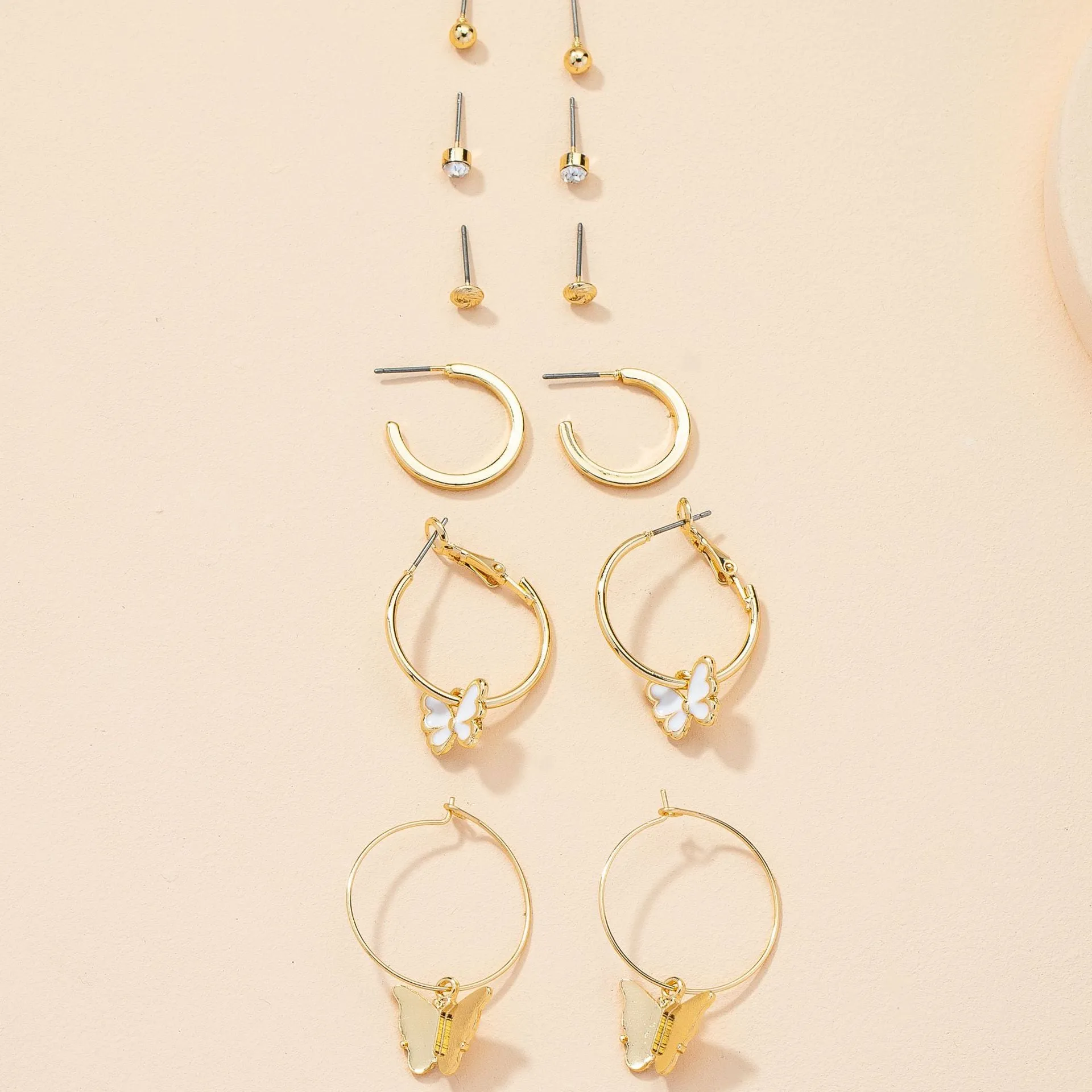 Chic Geometric Earrings Set - Vienna Verve Collection