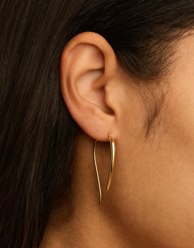 Chichilli Yellow Gold Tapered Chilli Earring