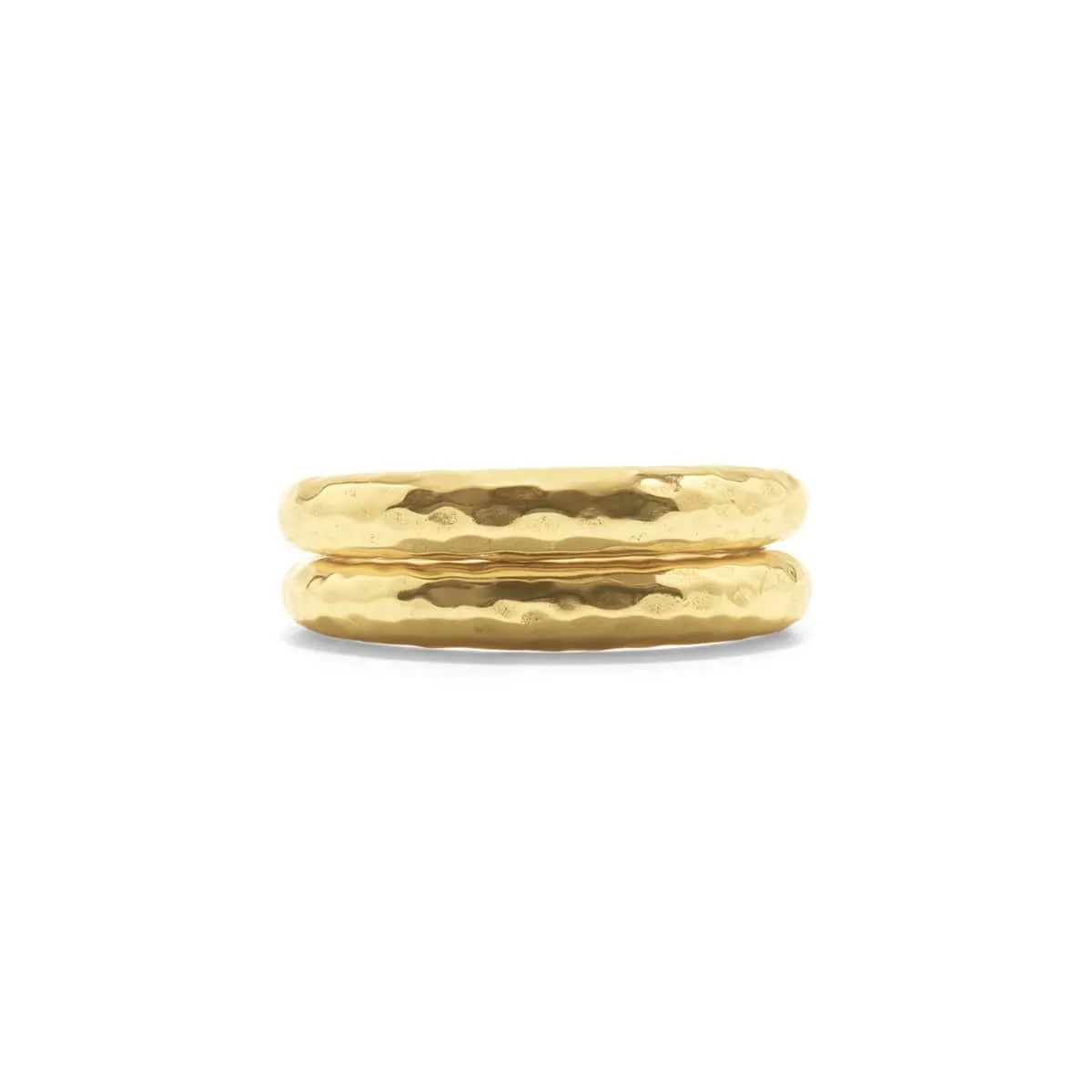 Cleopatra Slice Stacking Ring Set - Gold - Size 7