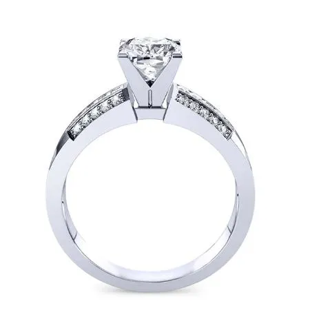 Crocus - GIA Natural Cushion Diamond Engagement Ring