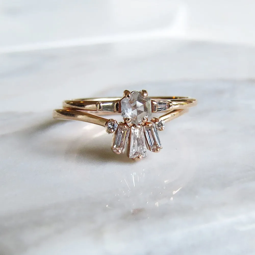 DAWN BLUSH BAGUETTE DIAMOND RING