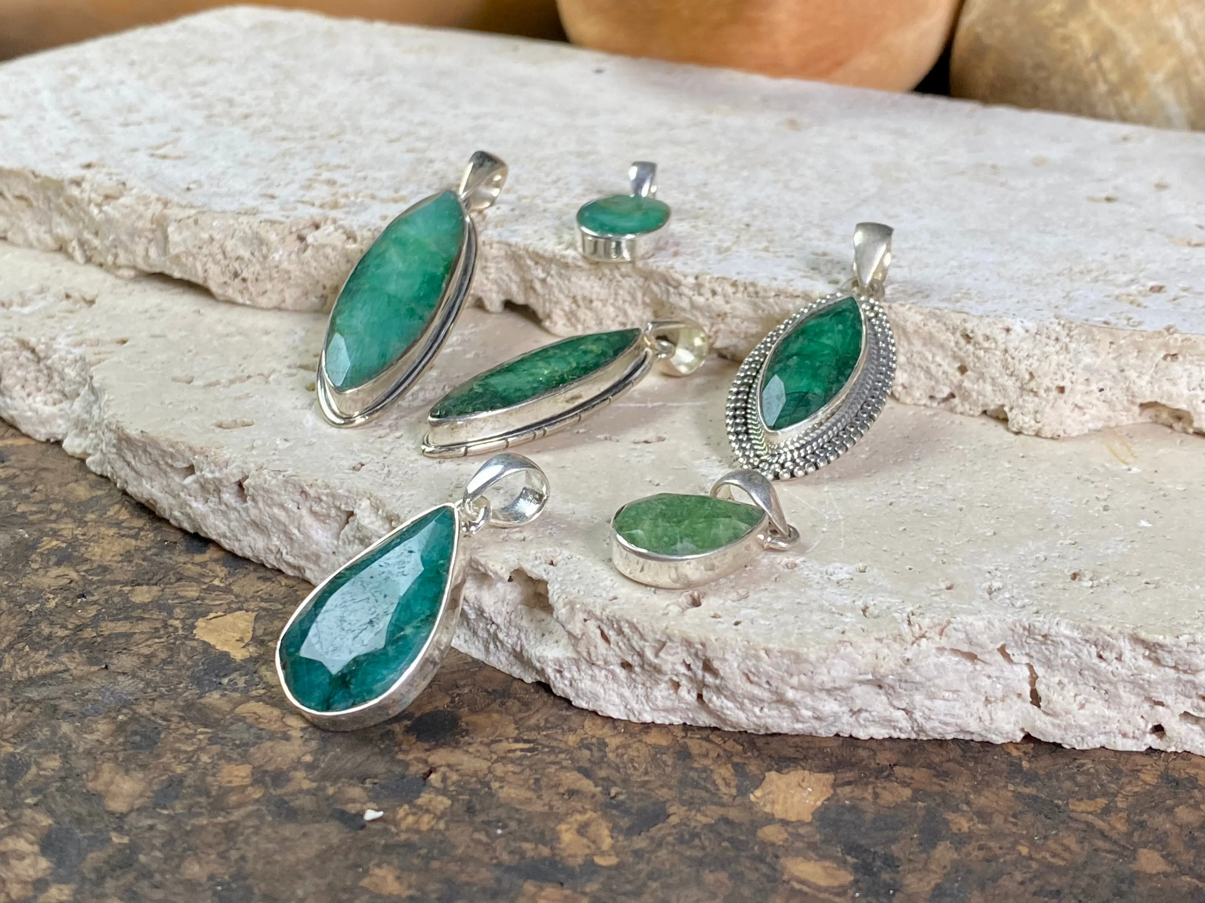 Emerald Pendants