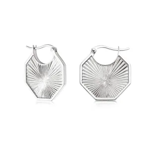 Estée Lalonde Sunburst Creole Earrings Sterling Silver