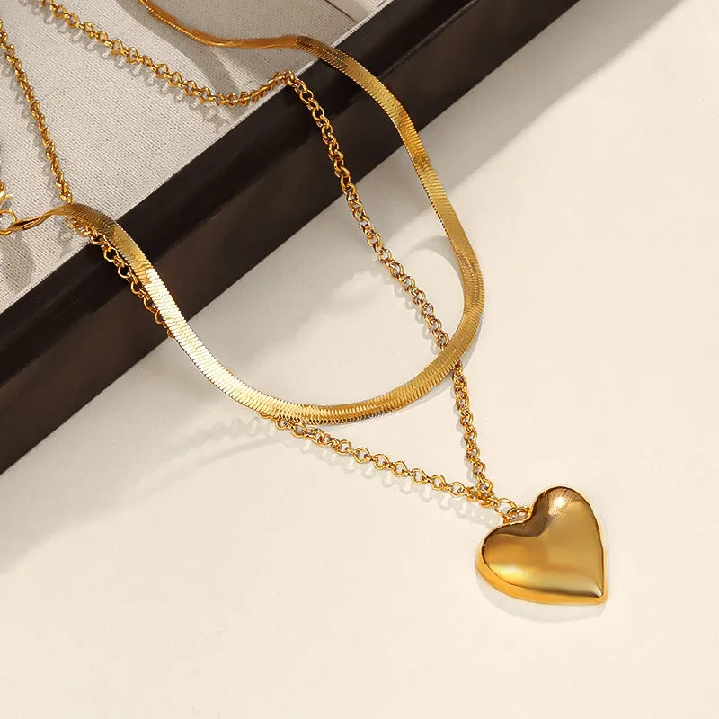 Fashionable and Simple Heart-shaped Jewelry