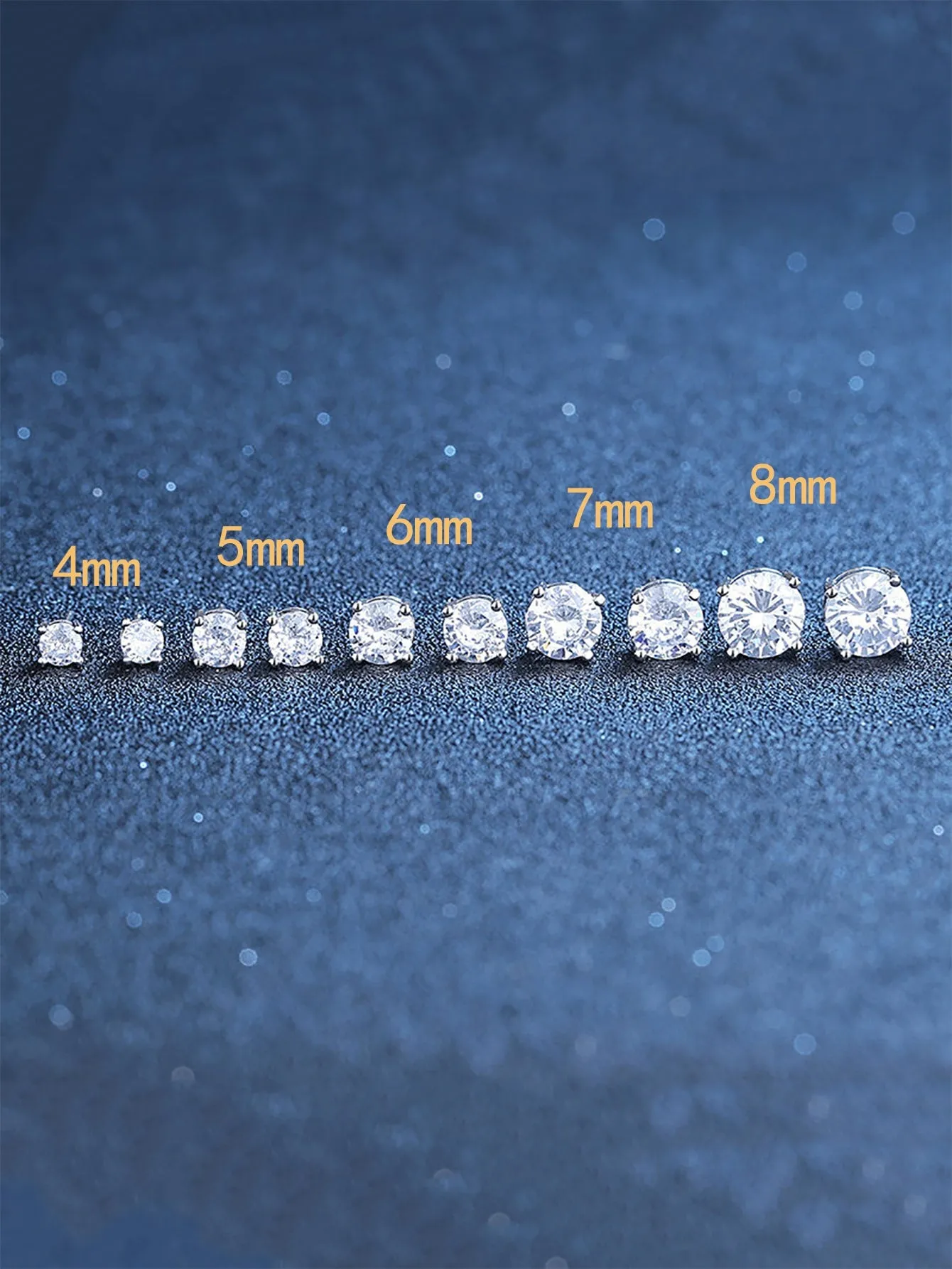 Fashionable Cubic Zirconia Stud Earrings