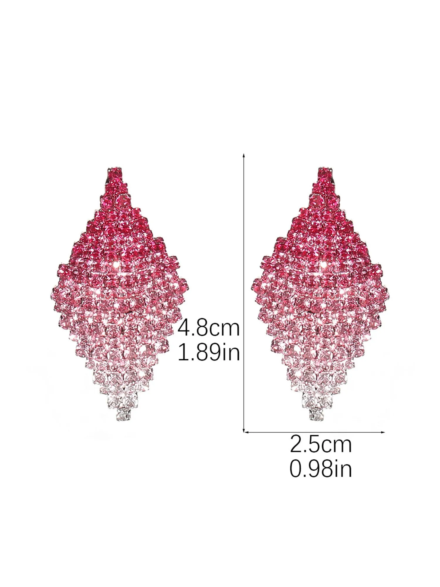 Fashionable Geometric Diamond Earrings