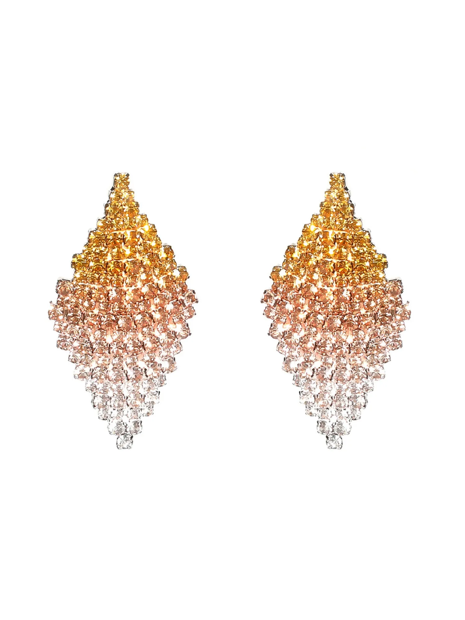 Fashionable Geometric Diamond Earrings