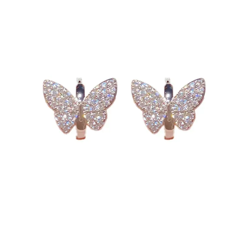 Fashionable High-End Butterfly Earrings Simple Design Earrings