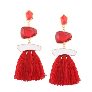 Fashionable Tassel Earrings with a Retro Twist