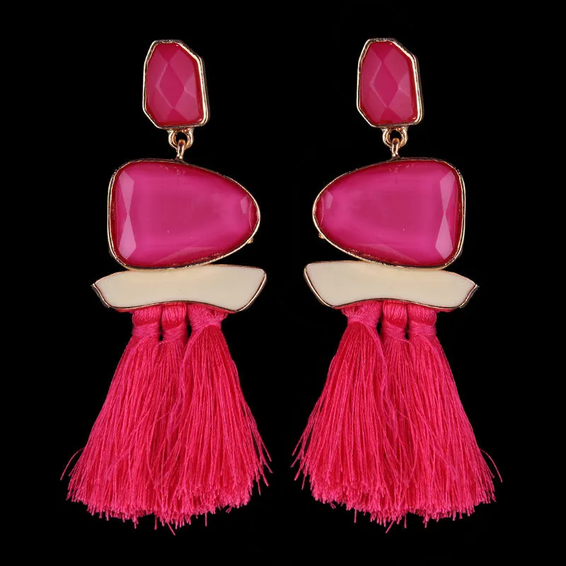 Fashionable Tassel Earrings with a Retro Twist