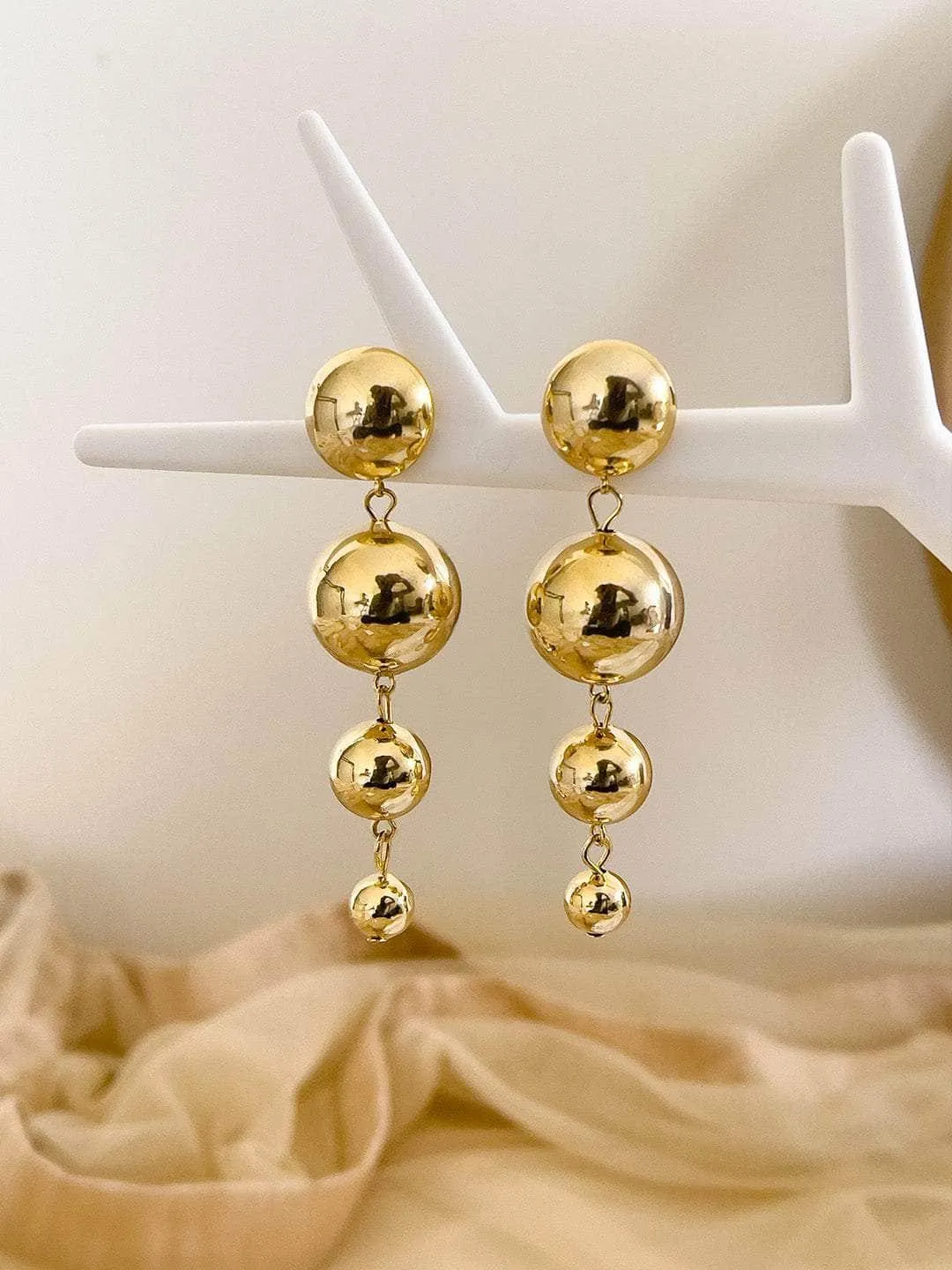 Fashionable Vintage Ball Chain Earrings