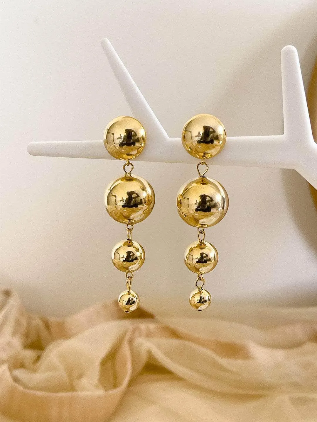 Fashionable Vintage Ball Chain Earrings