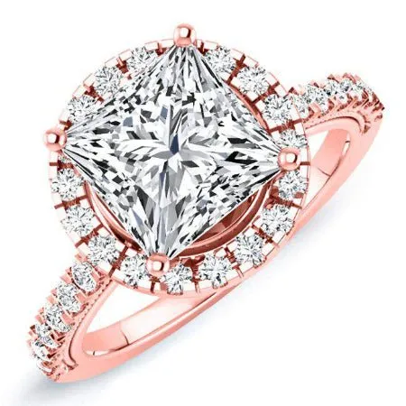 Florizel - GIA Natural Princess Diamond Engagement Ring