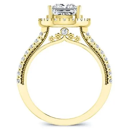 Florizel - GIA Natural Princess Diamond Engagement Ring