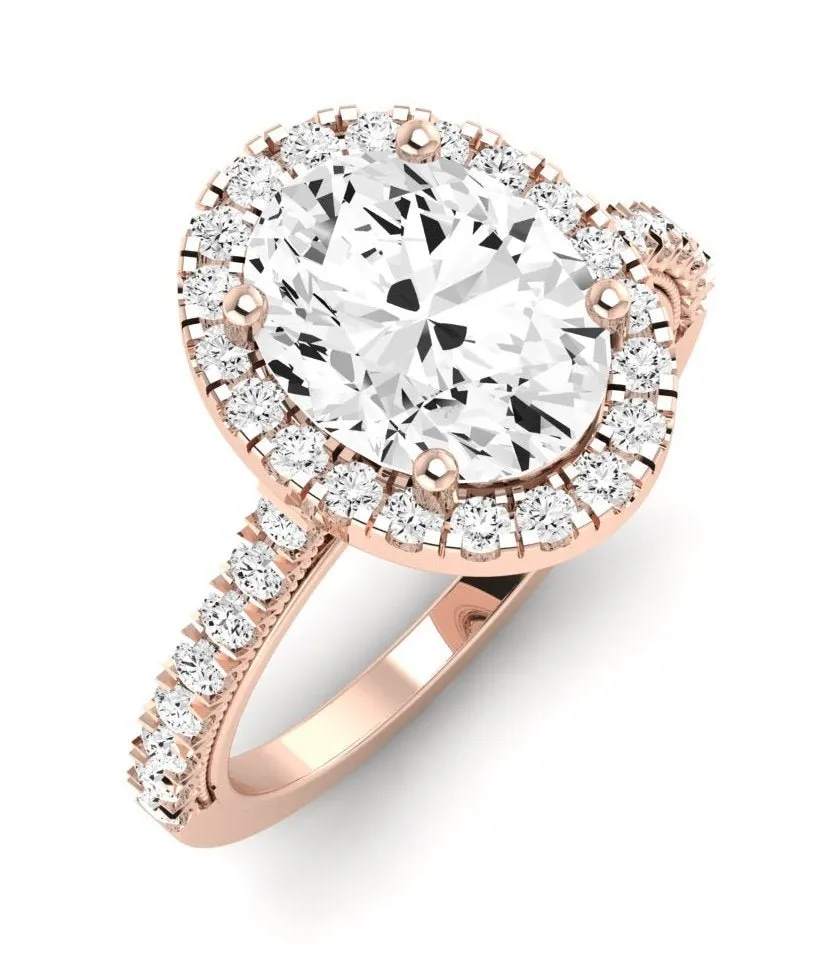 Florizel - Oval Moissanite Engagement Ring