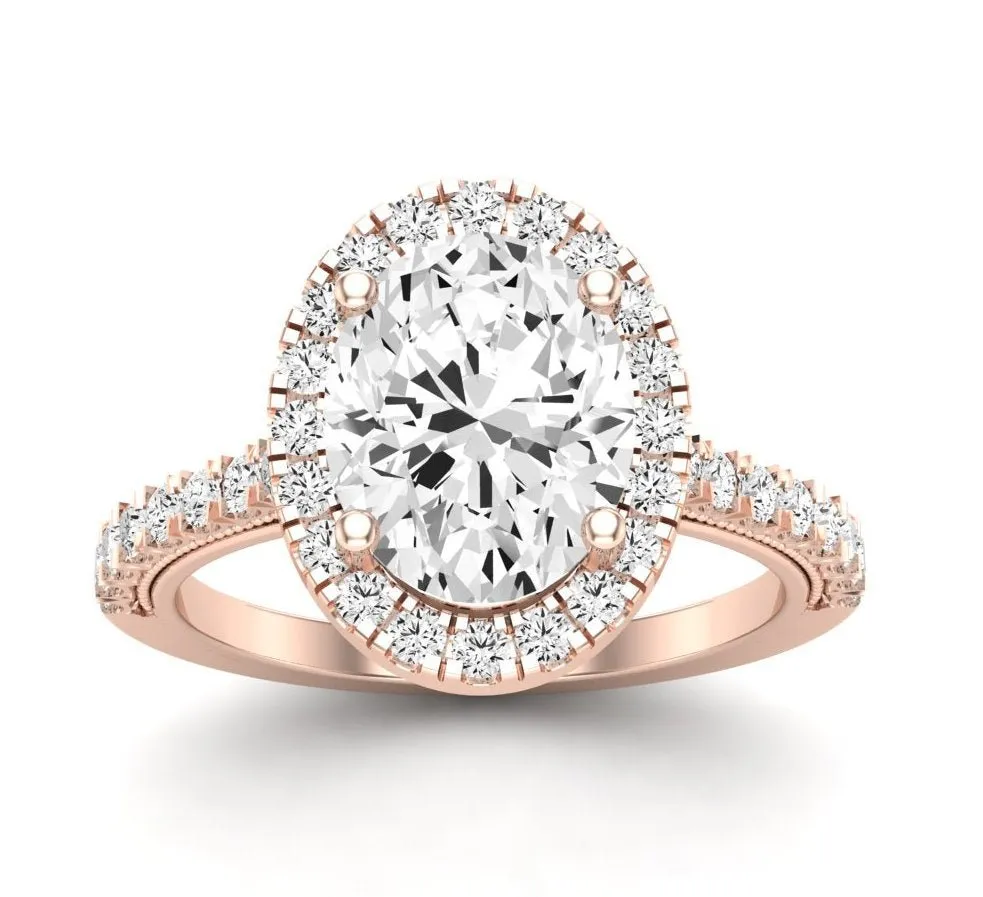 Florizel - Oval Moissanite Engagement Ring