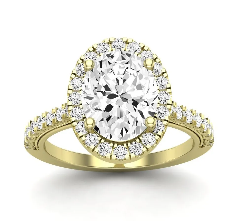 Florizel - Oval Moissanite Engagement Ring