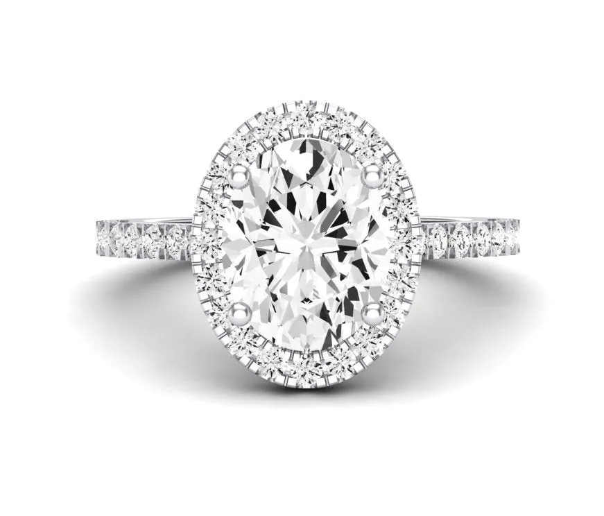 Florizel - Oval Moissanite Engagement Ring