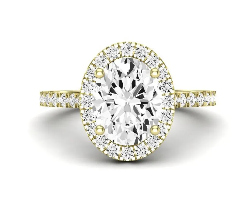 Florizel - Oval Moissanite Engagement Ring