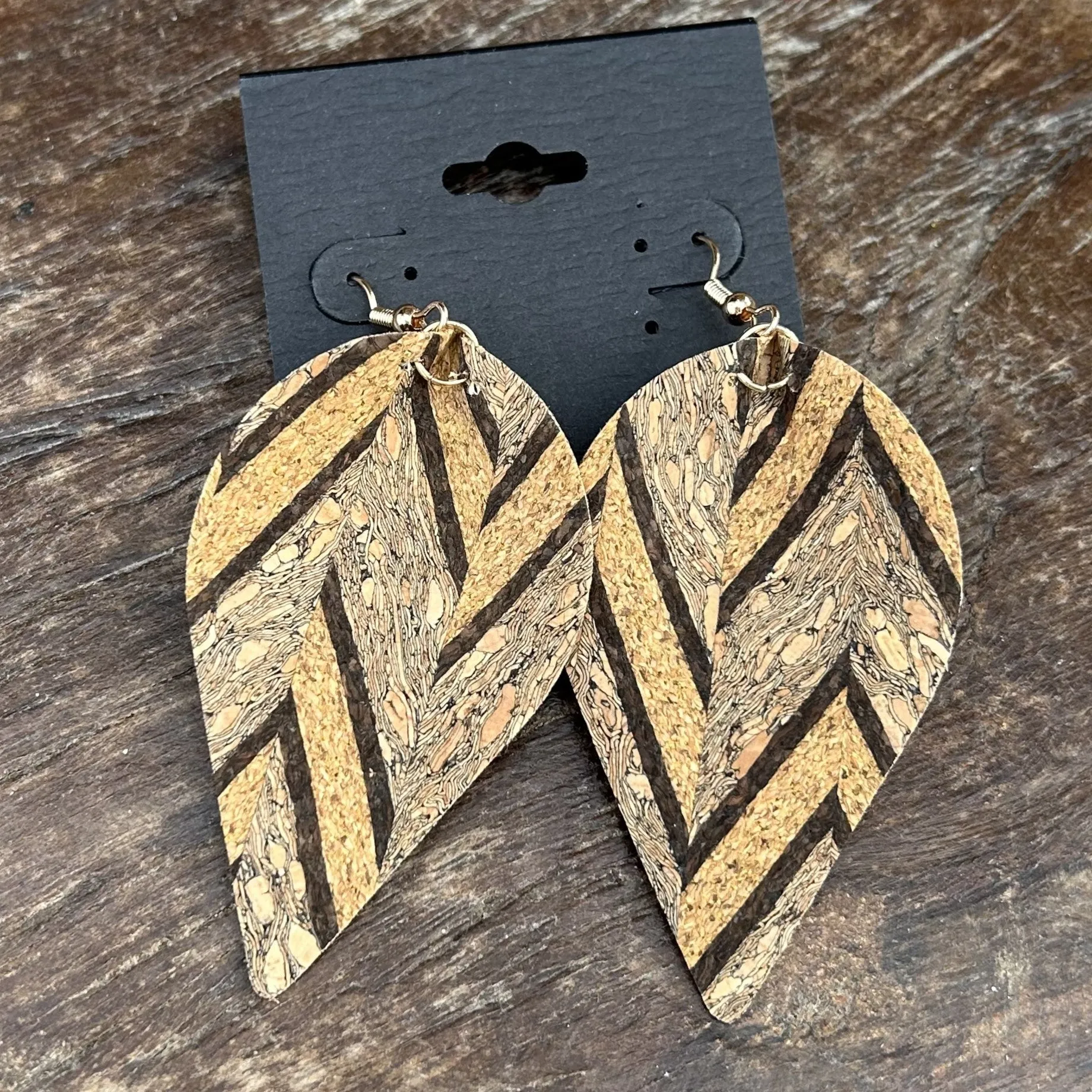 Geometric Cork Earrings