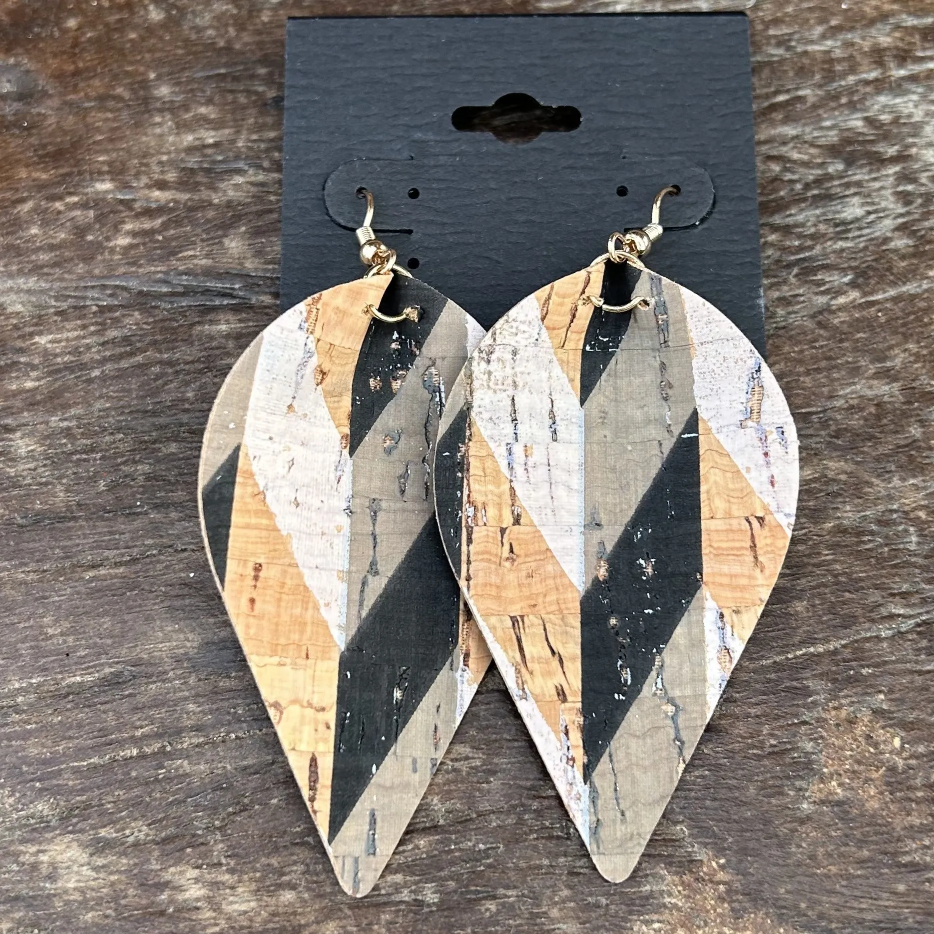 Geometric Cork Earrings