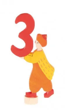 Grimms Birthday and Advent Ring Decoration - Handpainted Decorative Figure Number 3