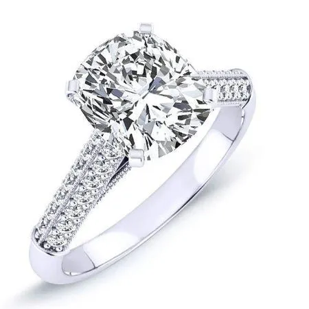 Iberis - Cushion Lab Diamond Engagement Ring (IGI Certified)