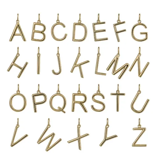 Icon Gold plated Initial Pendants (A-Z)