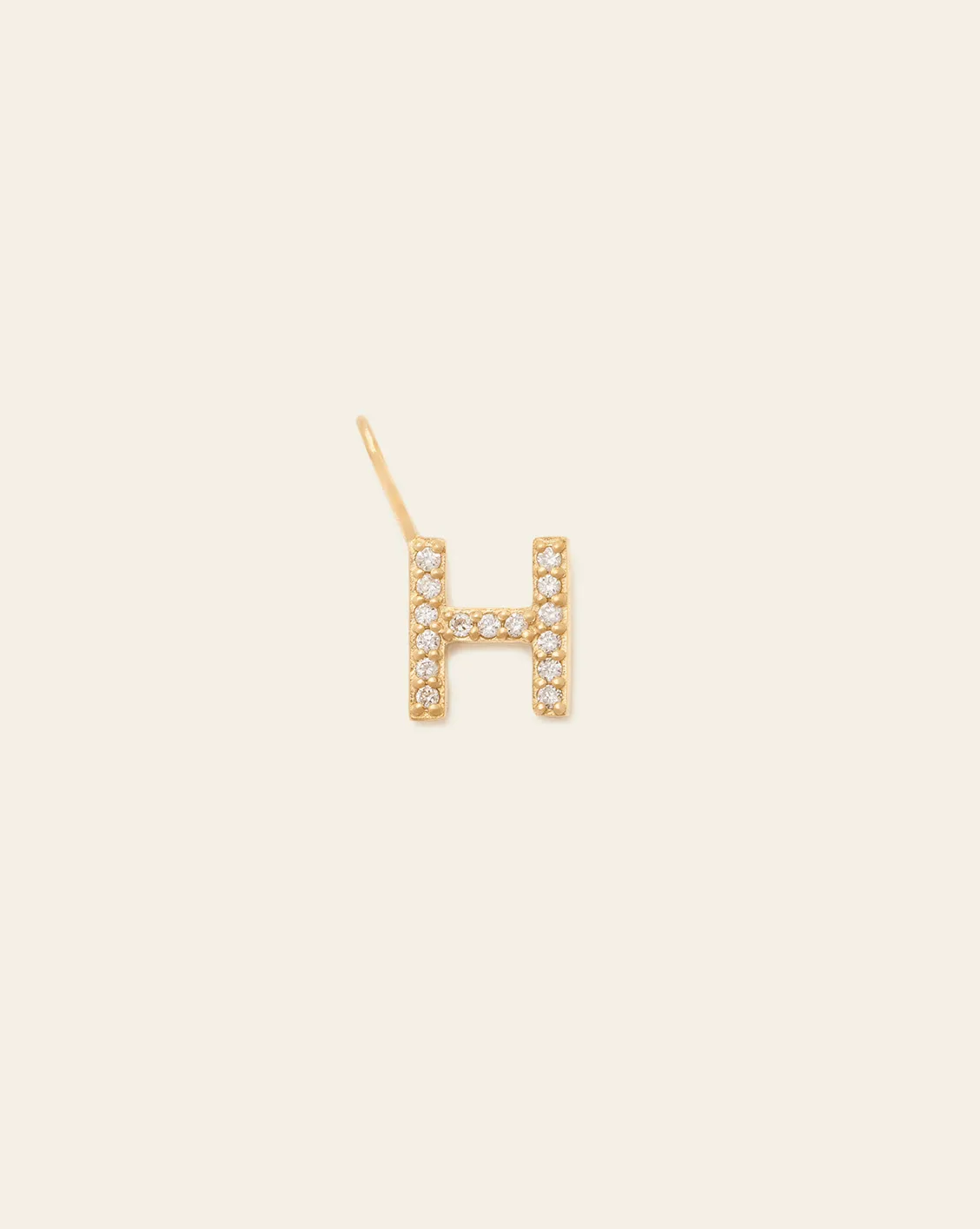 Initial Charm - 14k Solid Gold