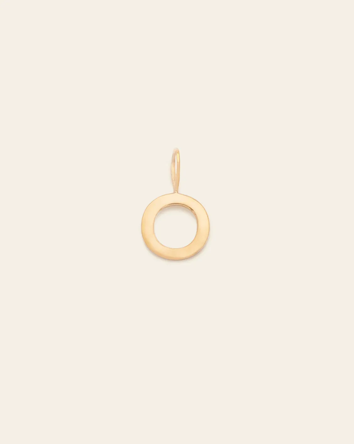 Initial Charm - 14k Solid Gold