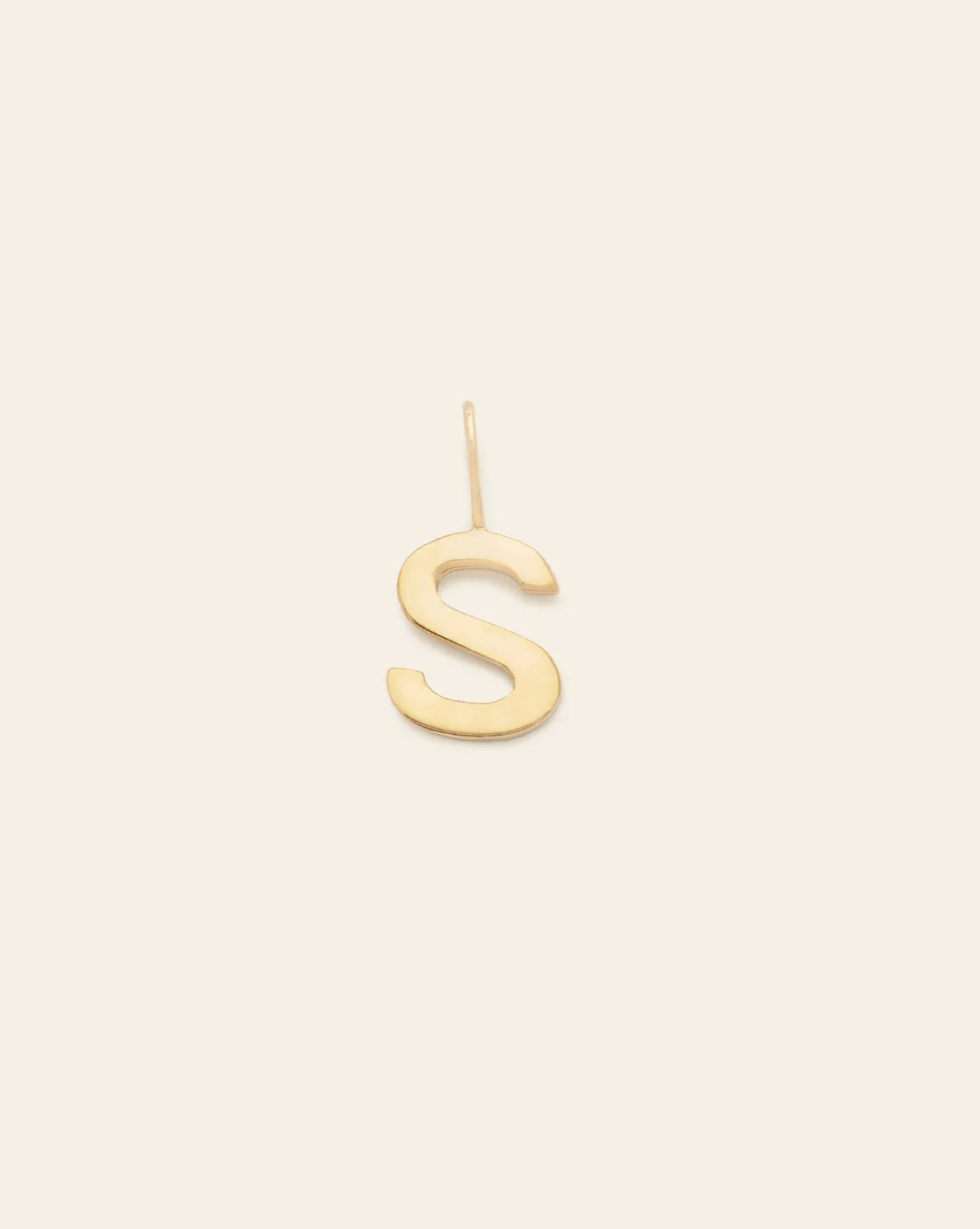 Initial Charm - 14k Solid Gold